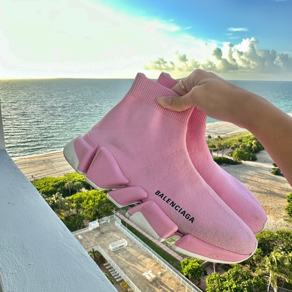 Pink Balenciaga Sneakers